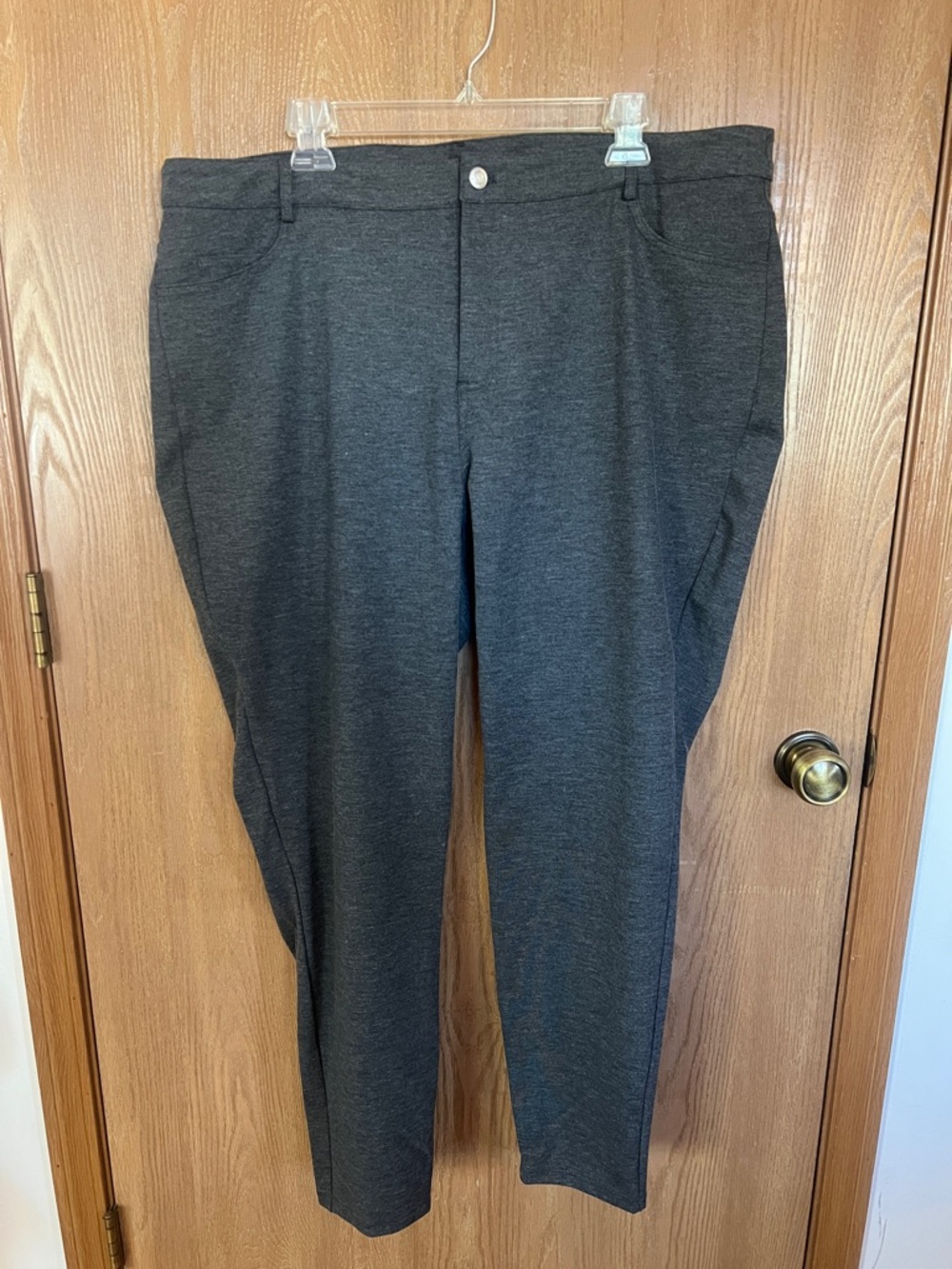 Michael Kors Dark Charcoal Straight-Leg Pants